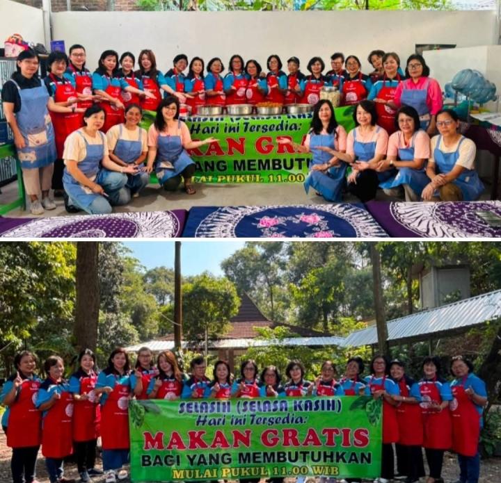Wujudkan Kasih Humanis, Wanita Katolik RI DPC Tanjungkarang Ikut Aksi "Selasih" Bersama 10 Ranting